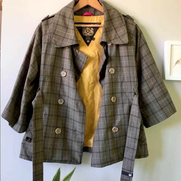 Unique “Supreme Being” olive/grey mustard quarter sleeve Jacket, Shacket, Coat - Picture 3 of 10